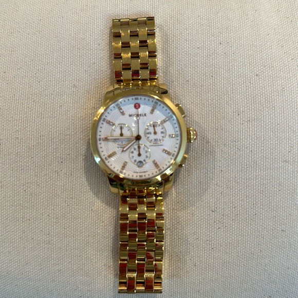 Authentic Michele CSX Diamond Embellished Bracelet Watch, 38mm - 0.03 ctw - Picture 5 of 6